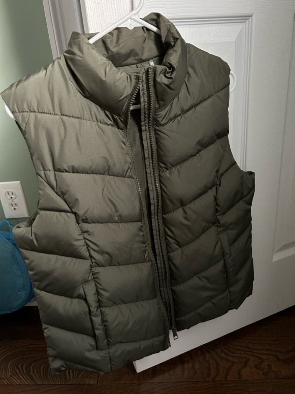 Cole Haan Olive Green Puffer Vest